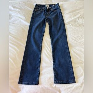 FRAME | Women’s 27 | Blue Le High Straight Long Jeans High Rise | Denim Med Wash